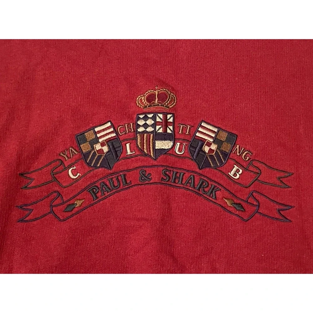 Vintage Paul & Shark Yachting Sweatshirt W/ Embroidered Logo Size XL RARE Italy - Picture 3 of 11